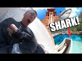 I WENT ON EVERY WATER SLIDE AT THE ATLANTIS AQUAVENTURE!!! Leap of Faith Into Shark Tank!