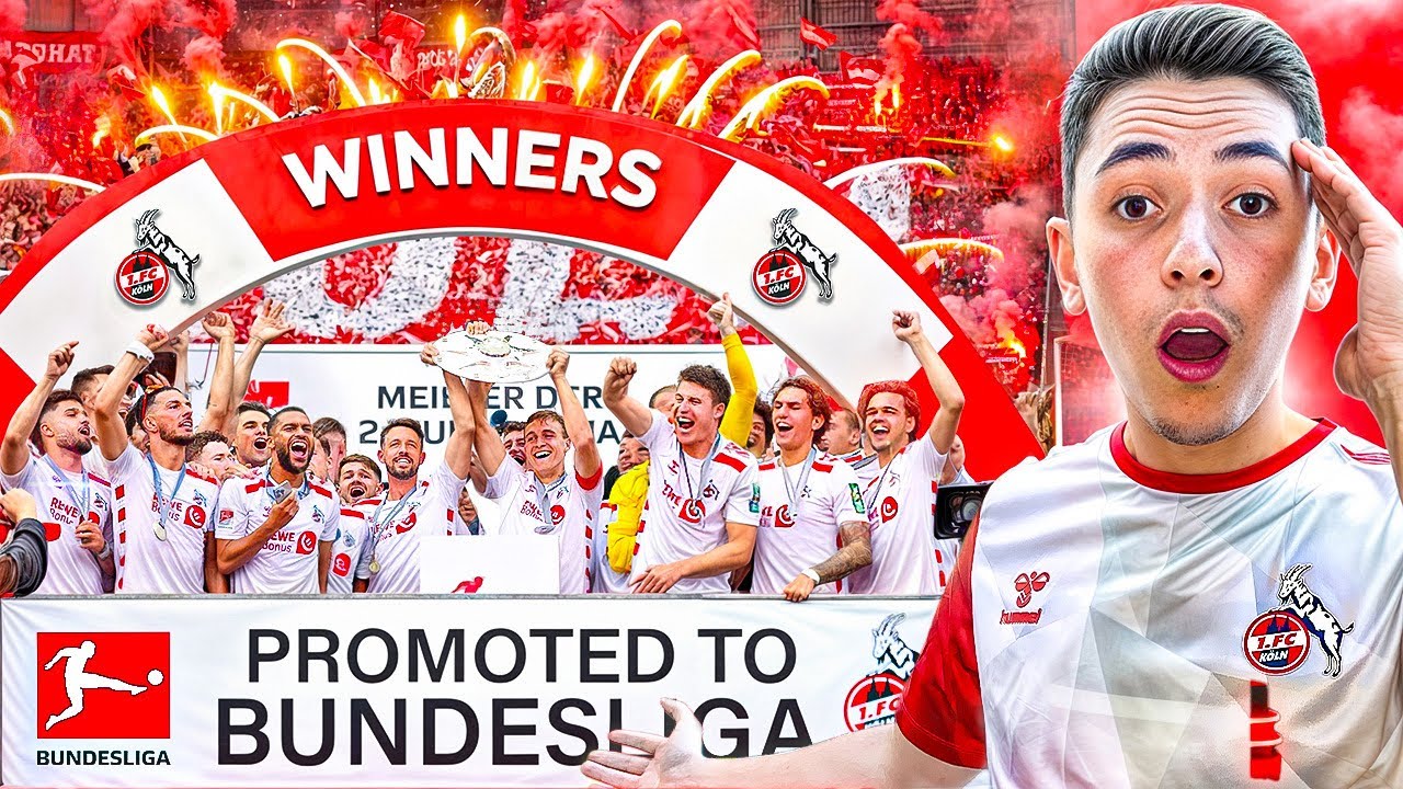 The Moment FC Köln Promote and Become 2. Liga Meister