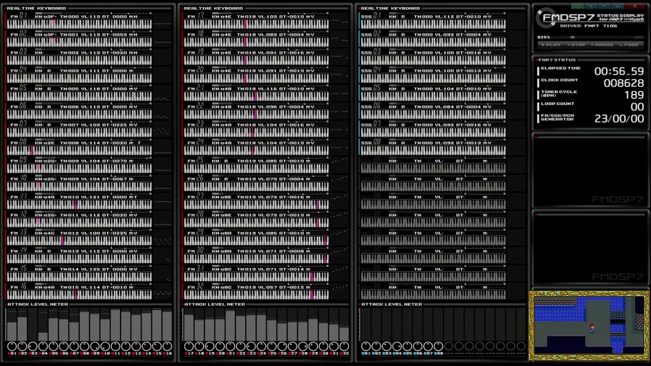 【MML】イース2 - SUBTERRANEAN CANAL (地下水路)【FMP7】