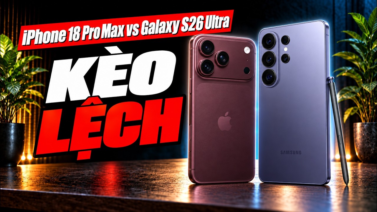 (Review không booking) Tôi so sánh iPhone 18 Pro Max và Galaxy S26 Ultra