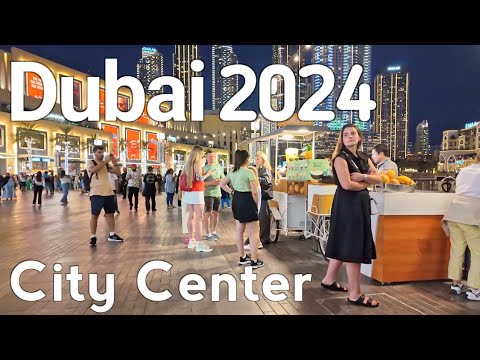 Dubai [4K] Amazing City Center, Downtown Dubai Walking Tour 🇦🇪