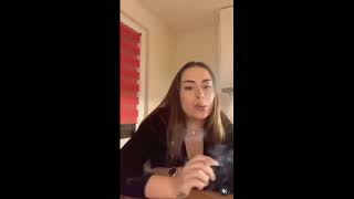 Lovely Girl Smoking Scene