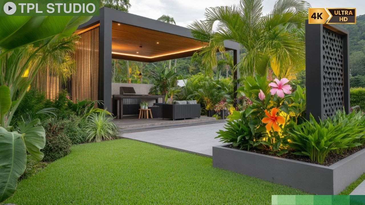 Large Backyard Ideas: Transform Your Space with a Lush Tropical Garden