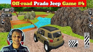 😱 WOODEN BRIDGE IS BROKEN : LEVEL 4 || OFF-ROAD PRADO JEEP GAME 🔥 HD screenshot 4