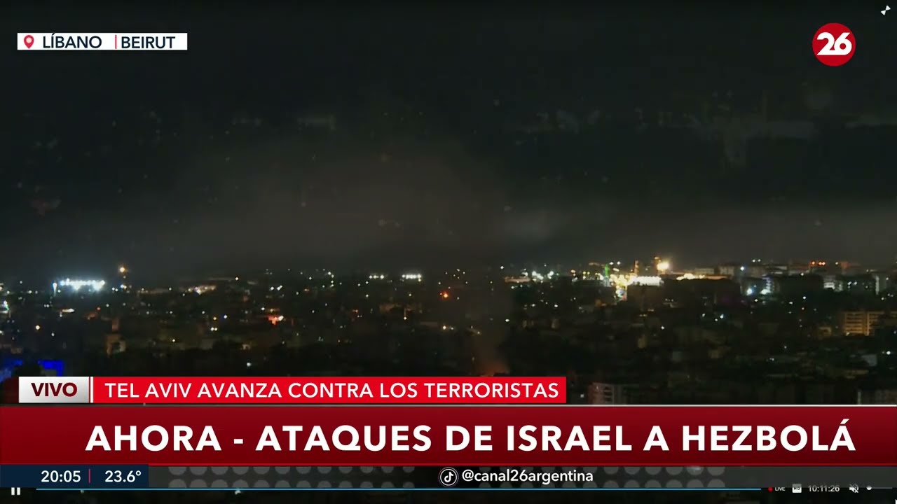🚨 AHORA - LÍBANO | Nuevos ataques de Israel contra Hezbolá en Beirut