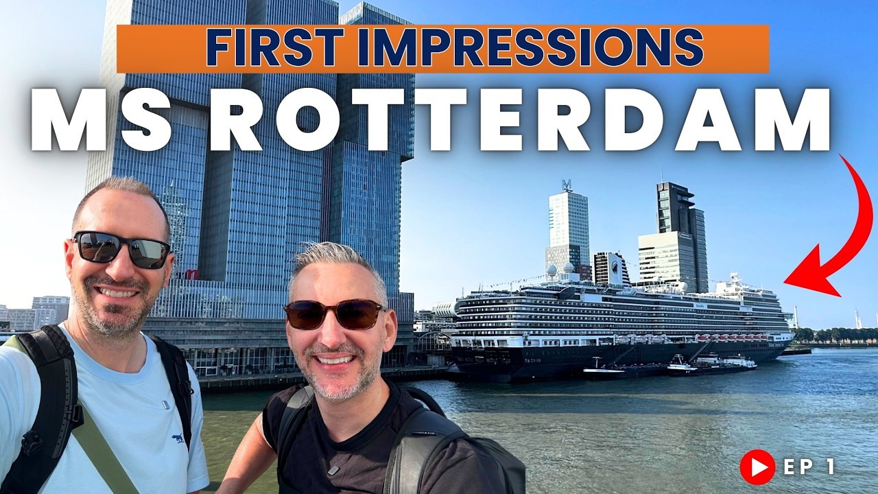 Our FIRST cruise with Holland America!  First Impressions? Rotterdam Ep 1 
