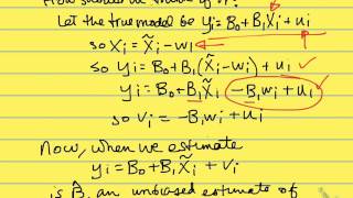 measurement error in explanatory variable