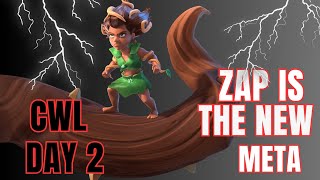 Zap Root Riders and Zap Titans in Champs 1 Clan War League in Clash of Clash