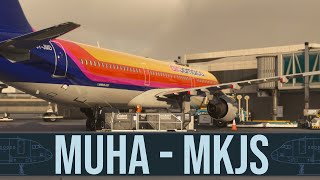 🔴 MUHA to MKJS | Flying the Fenix A321 in Air Jamaica Colors 🌴🔥 screenshot 3