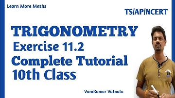 10th Class | Maths | TRIGONOMETRY | Exercise 11.2 | Complete Tutorial.