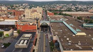Downtown Scranton Aerial footage