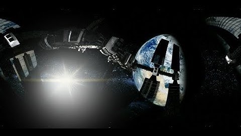International Space Station Orbiting Earth in Virtual Reality | Motion Graphics - Videohive template