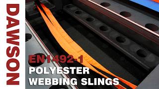 7x Breaking Strength Test! DAWSON 20T Polyester Flat Sling Actual Breaking Load 147T, Meets Standard