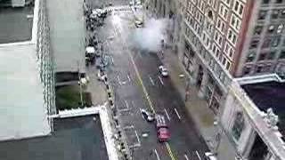 Car Explosion Footage From The Set Of the Transformers Movie