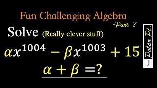Hard Interesting Polynomial Division Contest Math Problem