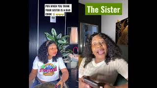 The sister 😂😂 #youtubecreator #funny #comedy #lifeisbutadream
