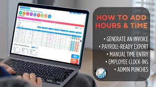 Time Tracking Software: Adding Hours and Time for Employee Payroll and Invoice Generator #timeclock