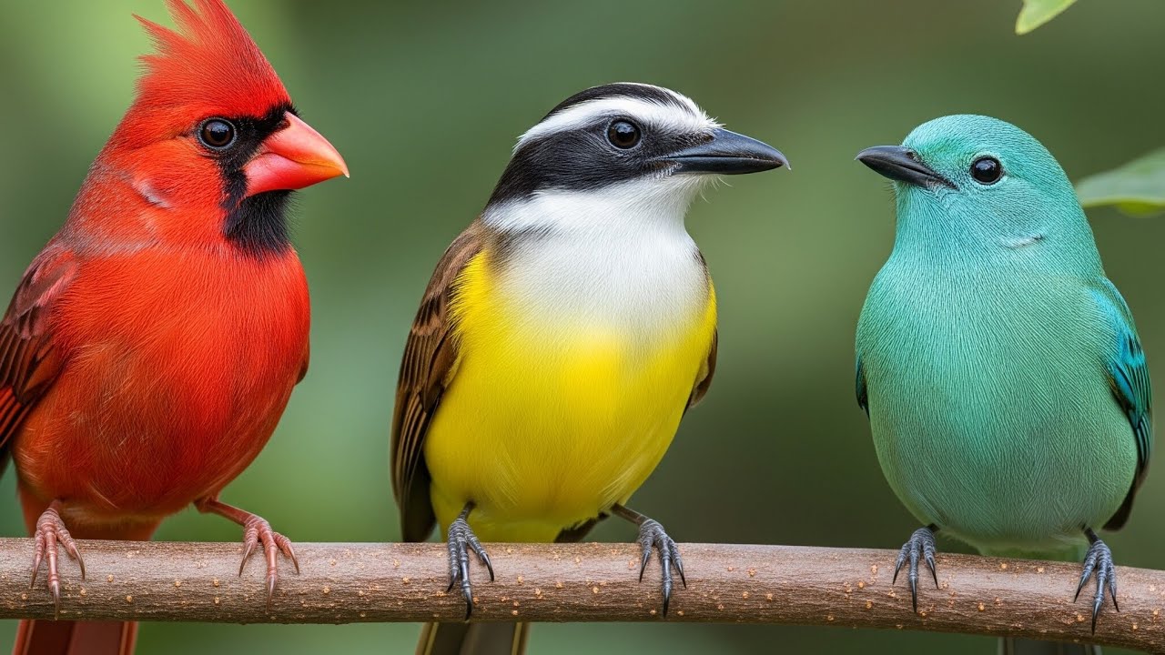 Pássaros coloridos 😍