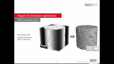 Digital Rock Physics DRP (part 1) - Workshop using GeoDict 2021