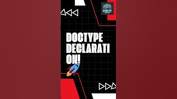 Day 1 of 60 sharing HTML tricks | Doctype Declaration #coding #programming #javascripttutorial