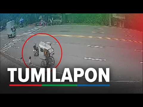 Bata tumilapon sa tricycle matapos banggain ng motor sa Tupi | ABS-CBN News