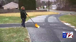 Parts of northern RI greeted by dusting of snow