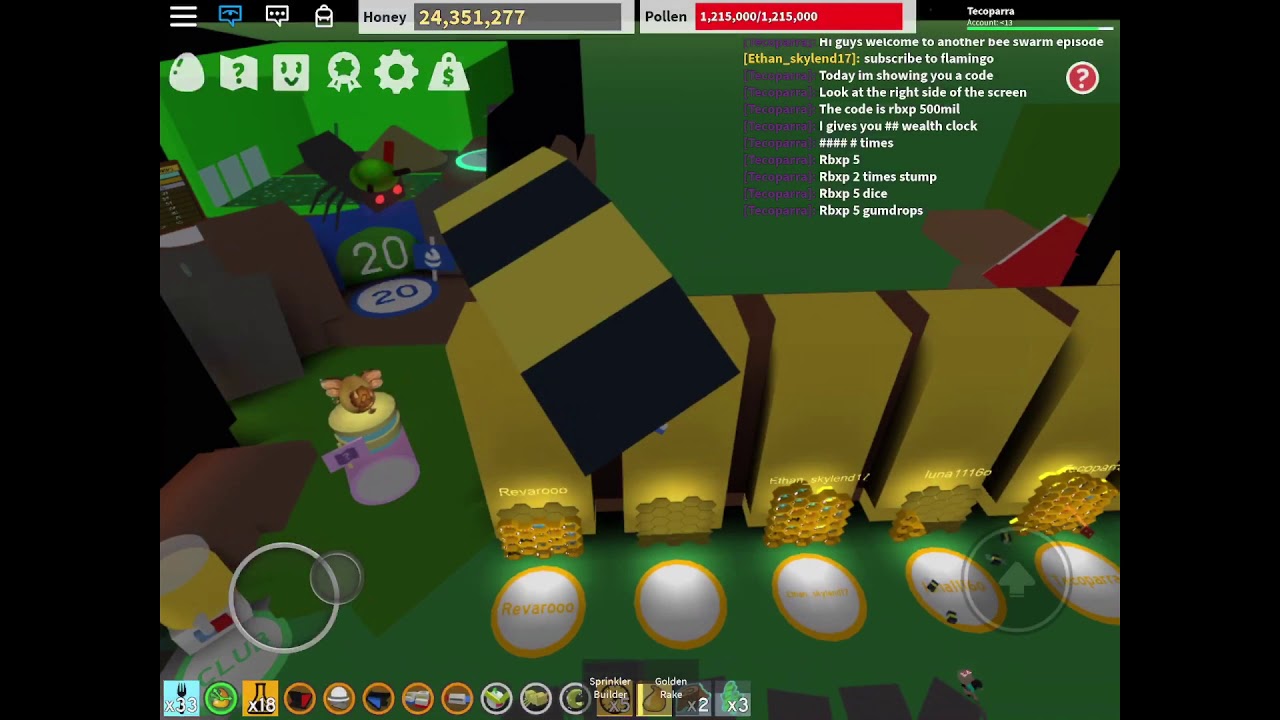 Code 500mil On Bee Swarm Simulator YouTube