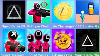 Squid Game 3D,Life Challenges,K-Sniper Challenge 3D,Squid Challenge,456 Survival,K-Games Challenge screenshot 2