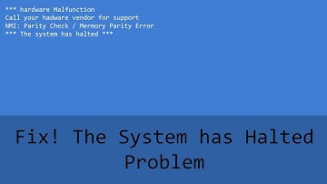 The System Has Halted - Problem Solution
