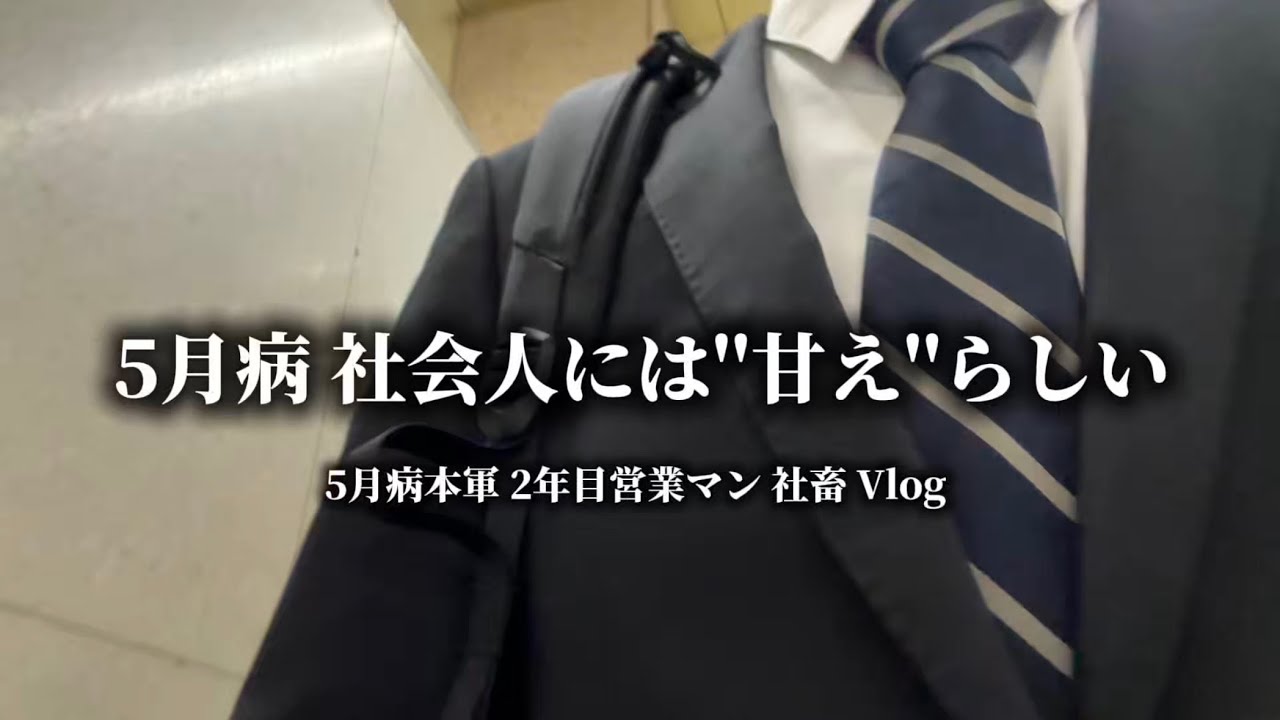 5月病 は社会人では甘えらしい 1年7週間目の社畜Vlog