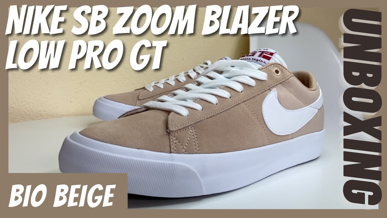 nike sb zoom blazer low pro gt beige