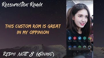 Review Custom Rom ResurrectionRemix 8.6.5  UNOFFICIAL For Redmi Note 8 Ginkgo