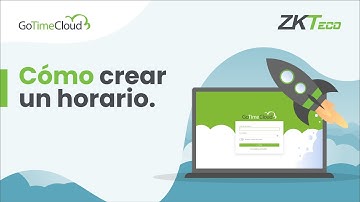 Cómo crear un horario en GoTime Cloud | Control Horario