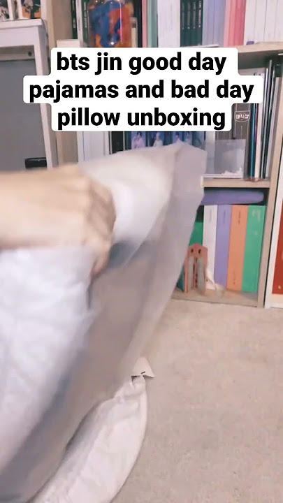 unboxing bts jin good day pajamas and bad day pillow