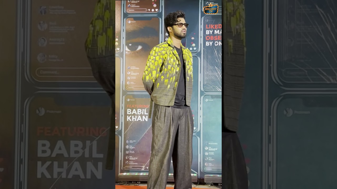 Babil Khan Stuns at 'Logout' Movie Screening! 🎥✨ 