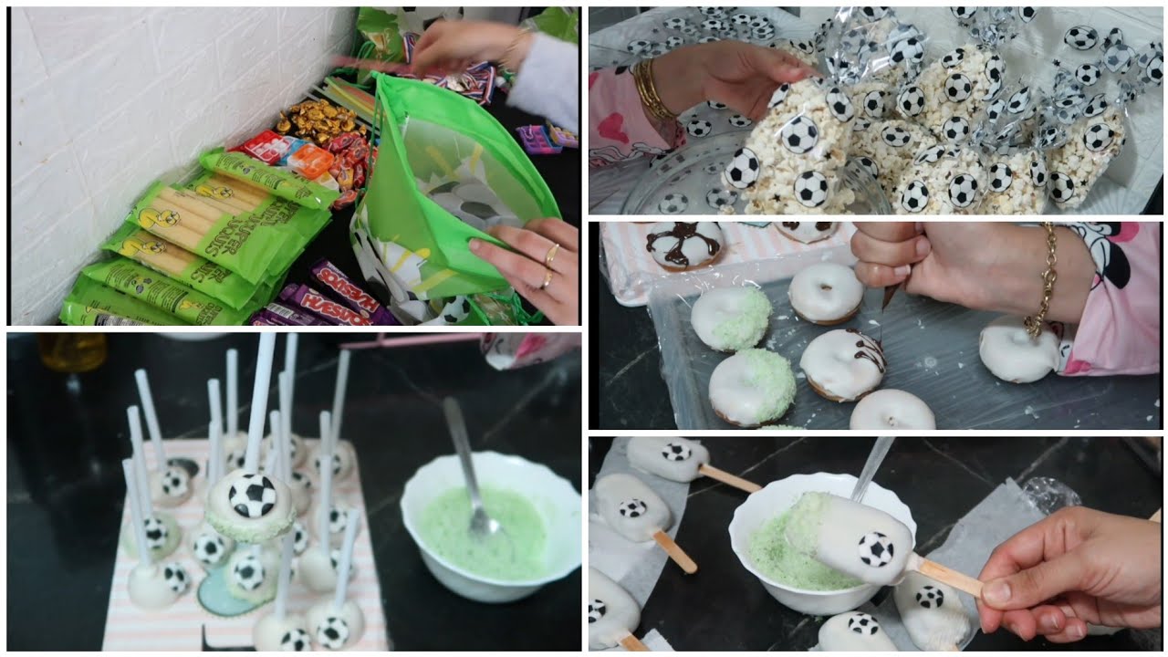 تجهيزات عيد ميلاد ابني وصفات و أفكار ثيم كرة القدم ⚽