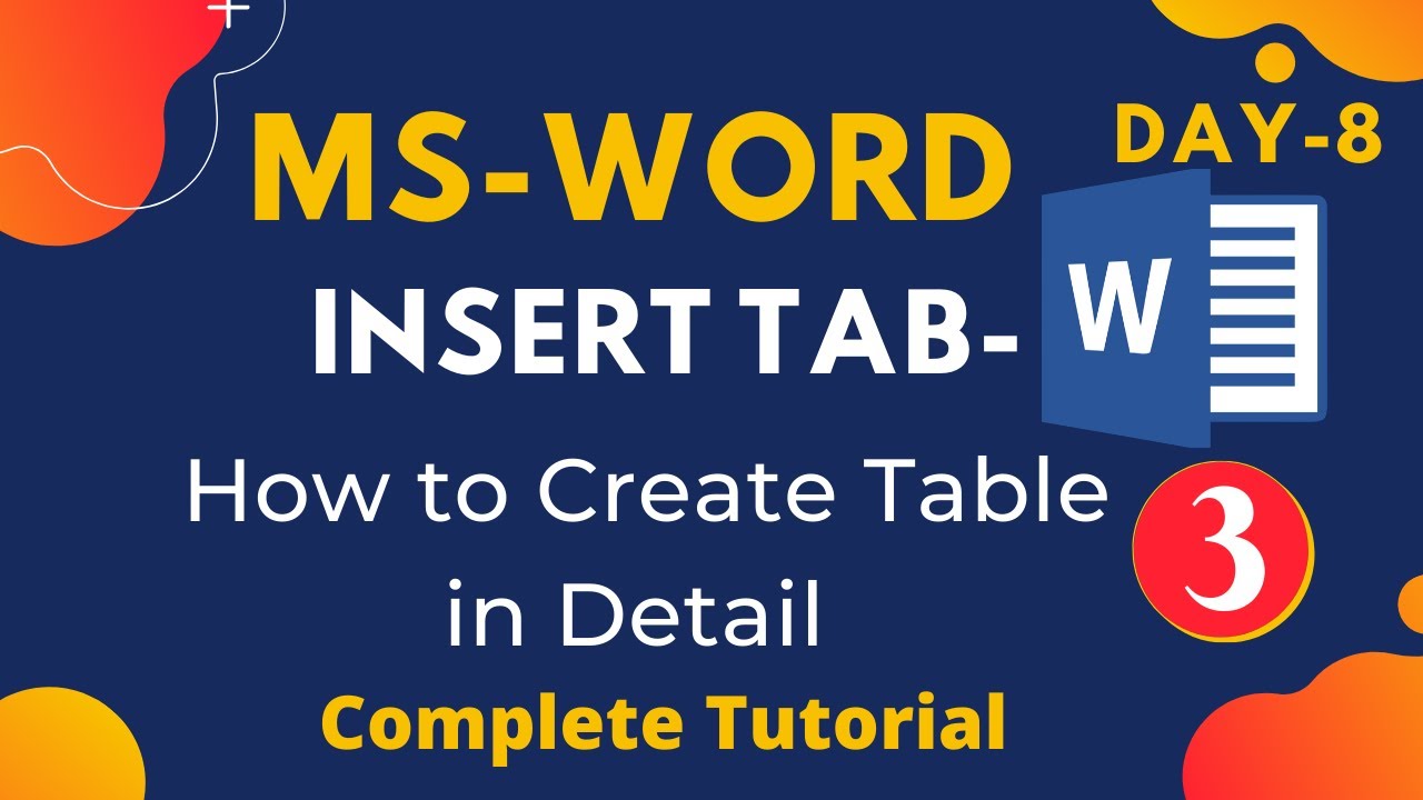 Microsoft Word 2010 Insert Tab How To Create Table In Ms Word In