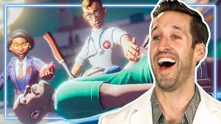 ER Doctor REACTS to Surgeon Simulator 2