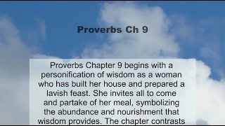 Proverbs Chapter 9 summary and read together