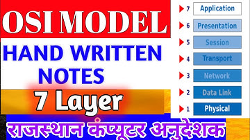 🔥🌍osi model computer network in hindi||rajasthan computer teacher vacancy 2022#dcpstudypoint