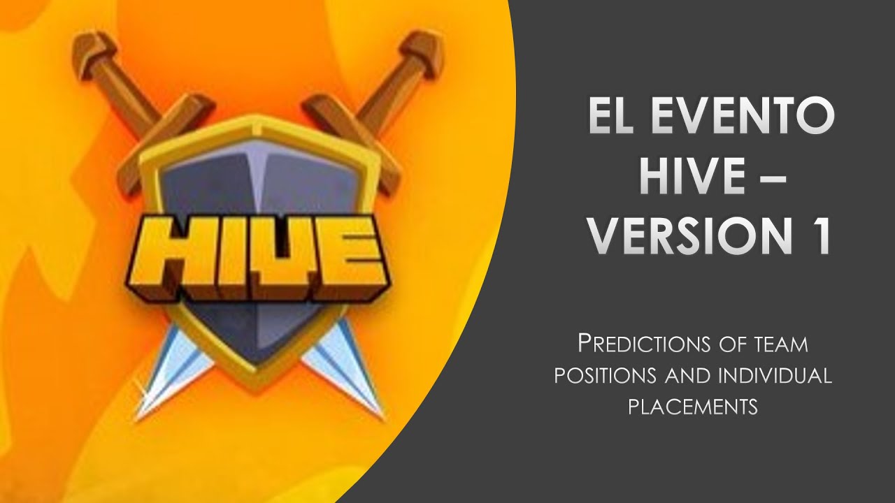 El Evento Hive - Version 1 --- Predictions - YouTube