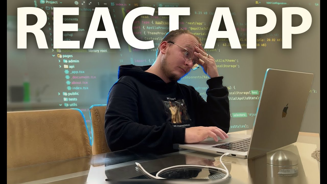 I BUILT MY FIRST REACT APP BUT... - YouTube