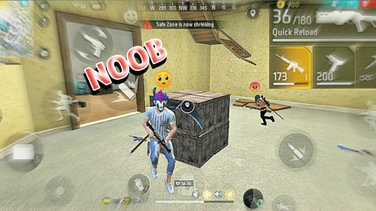 i am Noob ⚡| Solo Vs Squad Full Gameplay ! Free Fire - YouTube