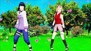 Mmd Naruto マグネット Magnet Haruno Sakura Hyuuga Hinata