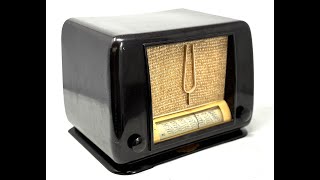 Radio Ducretet‑Thomson D2724 de 1948 funcionando