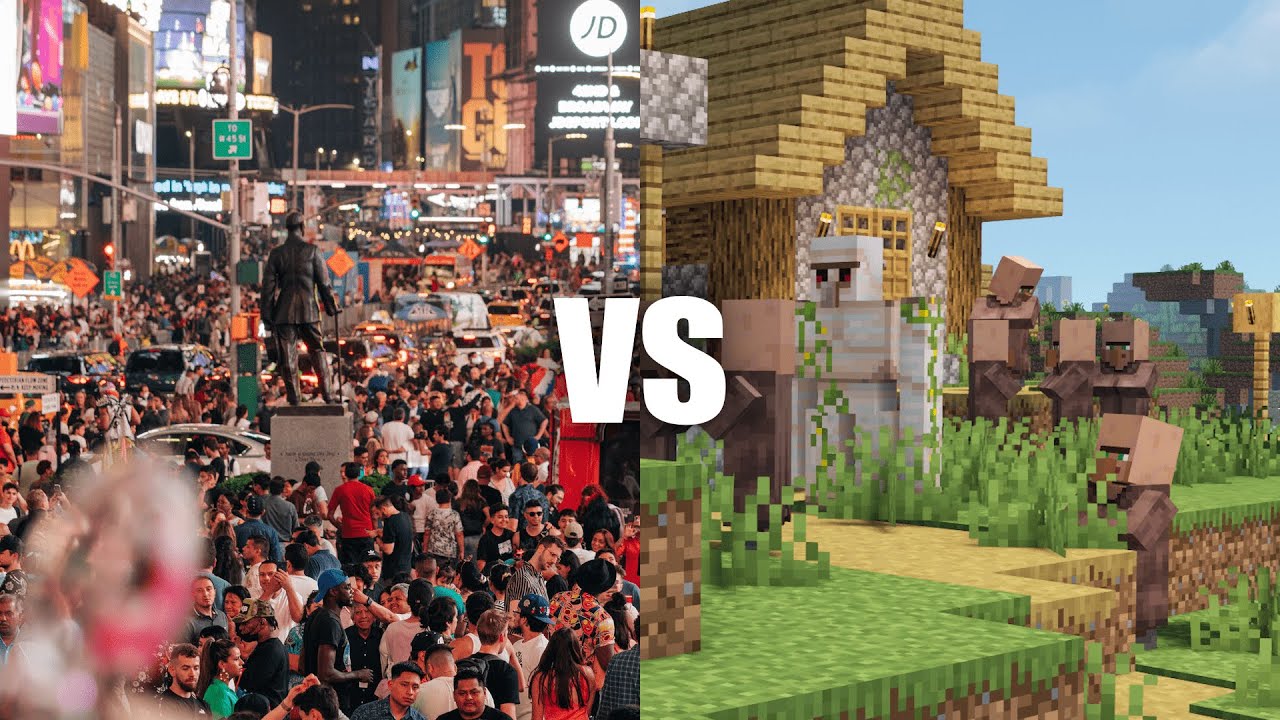 What's the population of your Minecraft world? YouTube