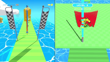 Bullet Stac‪k VS Bullet Stac‪k 3D - All Levels Gameplay Android,iOS