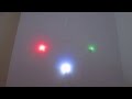 飛行機のストロボライトをイメージしてＬＥＤを配置して光らせた様子 2