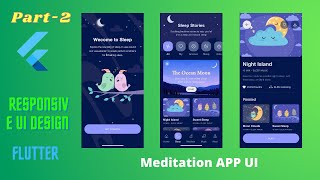 Flutter Meditation App UI | Part-2 | Pixel Perfect