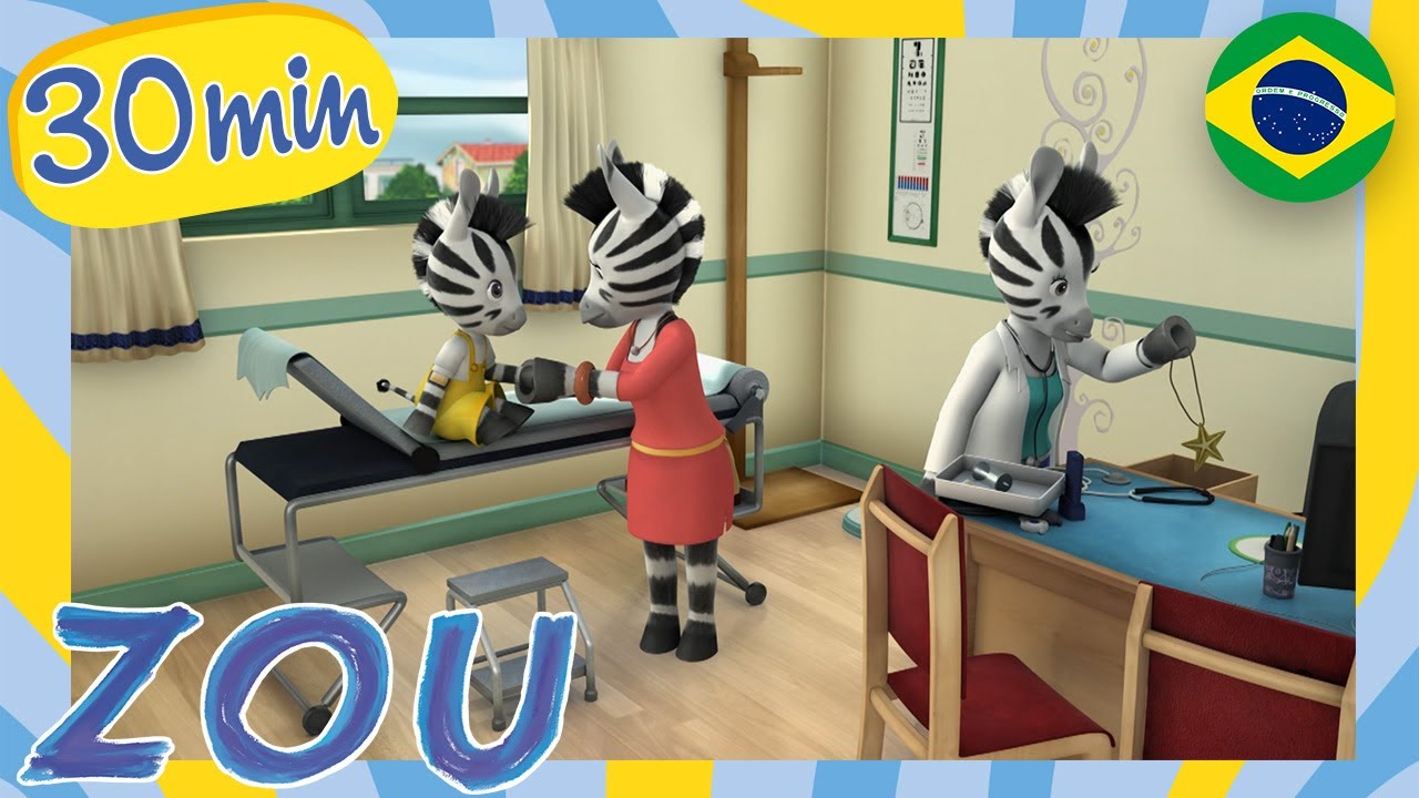 ZOU Compilação 🦓 Zou e a Doutora 🩺 Desenhos animados em Português